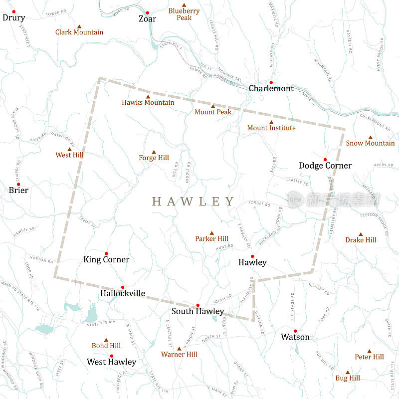 MA Franklin Hawley矢量路线图